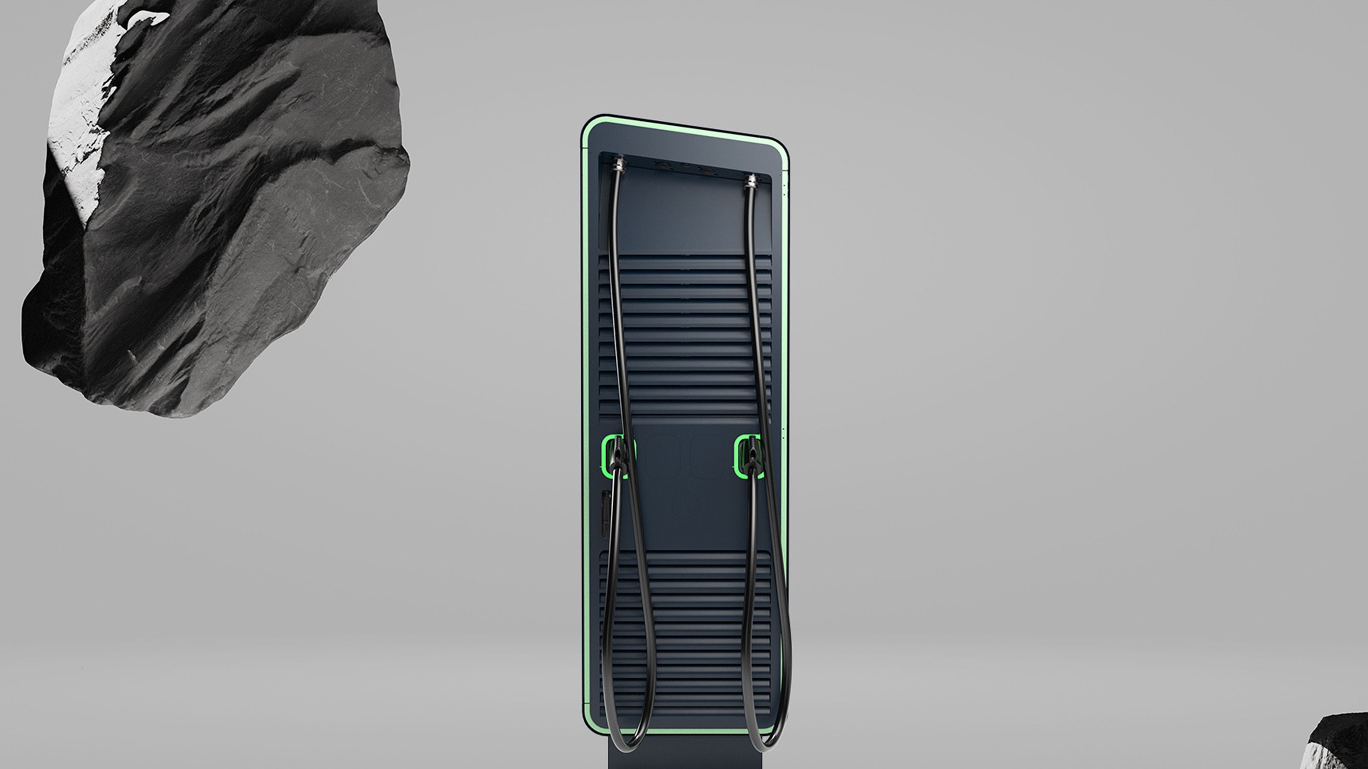 POWER Charger 300-400 DC mit Gesteinsbrocken