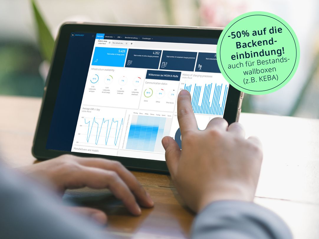 B-More Abrechnungssystem mit Badge 50% auf Backendeinbindung