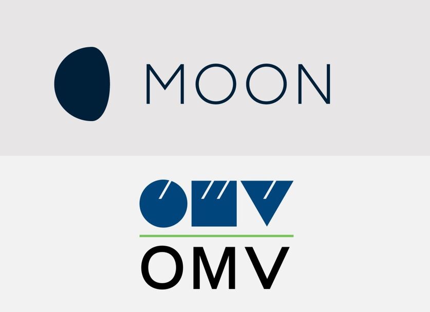 Logos von MOON POWER und OMV