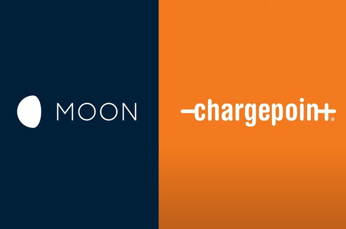 Logos MOON POWER Chargepoint Zusammenarbeit